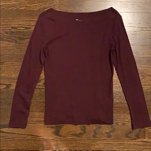 Long Sleeve Gap Boatneck Shirt